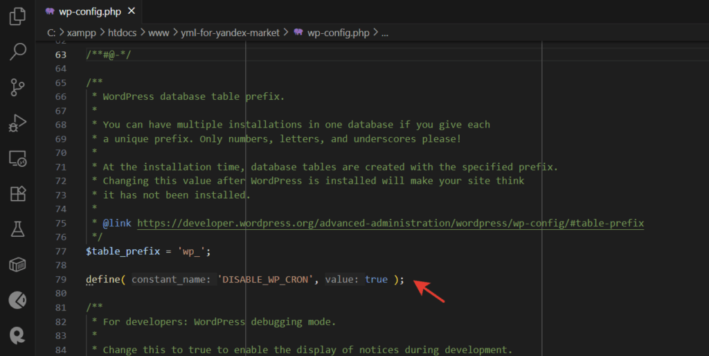 DISABLE_WP_CRON
