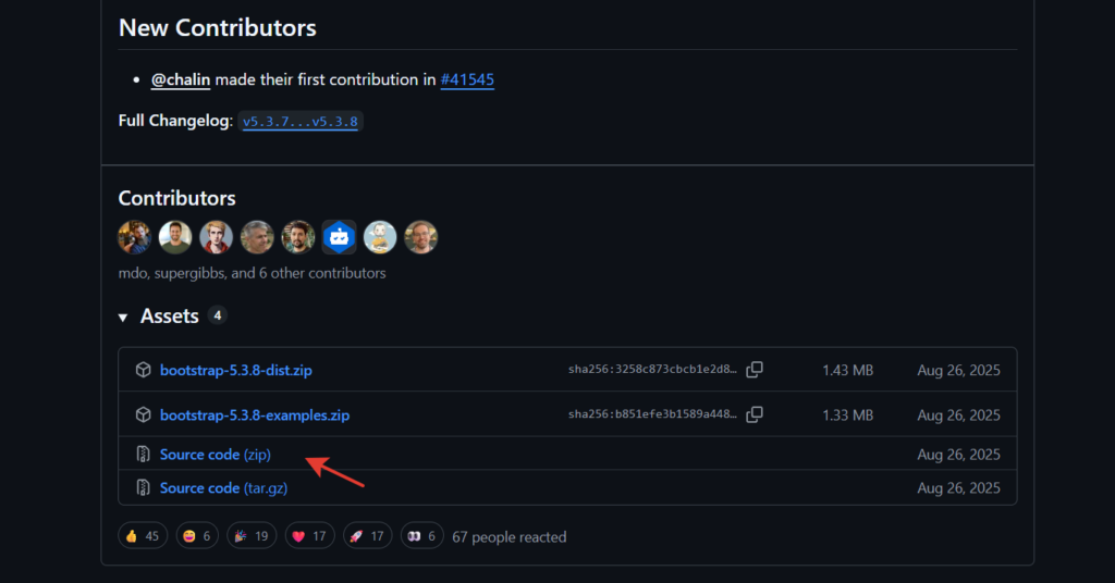 Исходный код бутстрапа на гитхабе